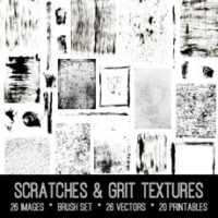 collage of scratch textures