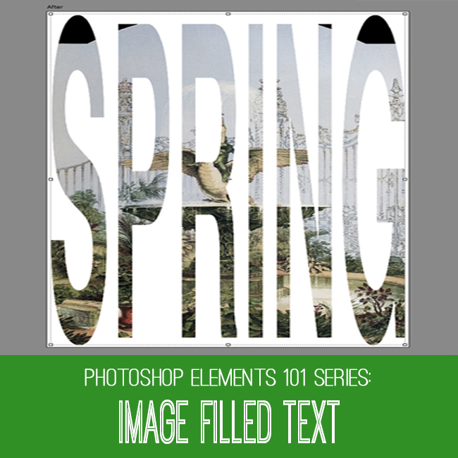 Image filled text - Spring