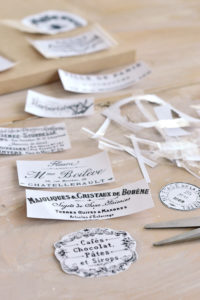 DIY Clear French Labels Project + free printable