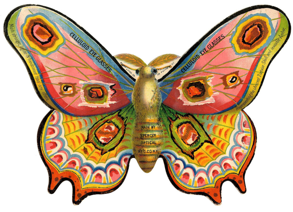 Colorful Moth Ad Image