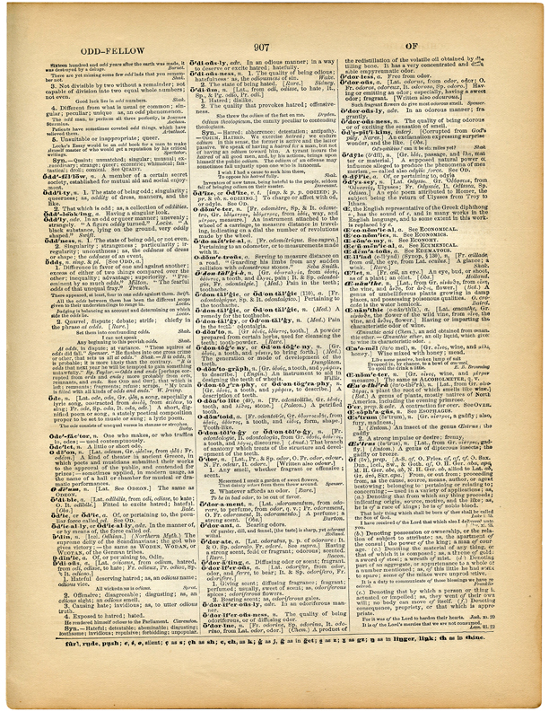 dictionary page