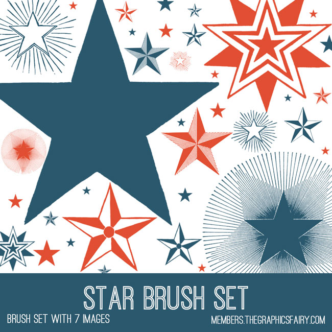 blue and red stars collage