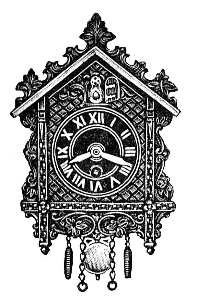 Small Cuckoo Clock Clipart