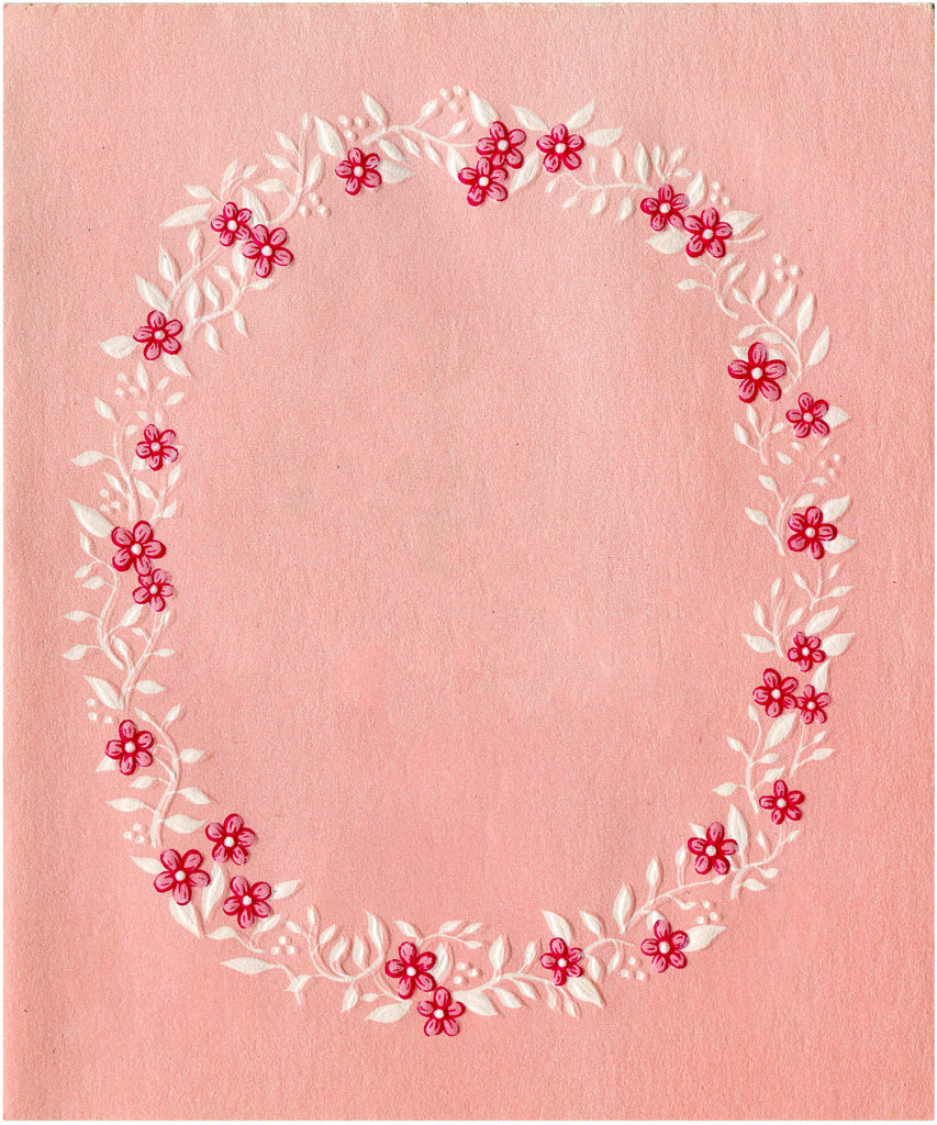 Pink Floral Images Set