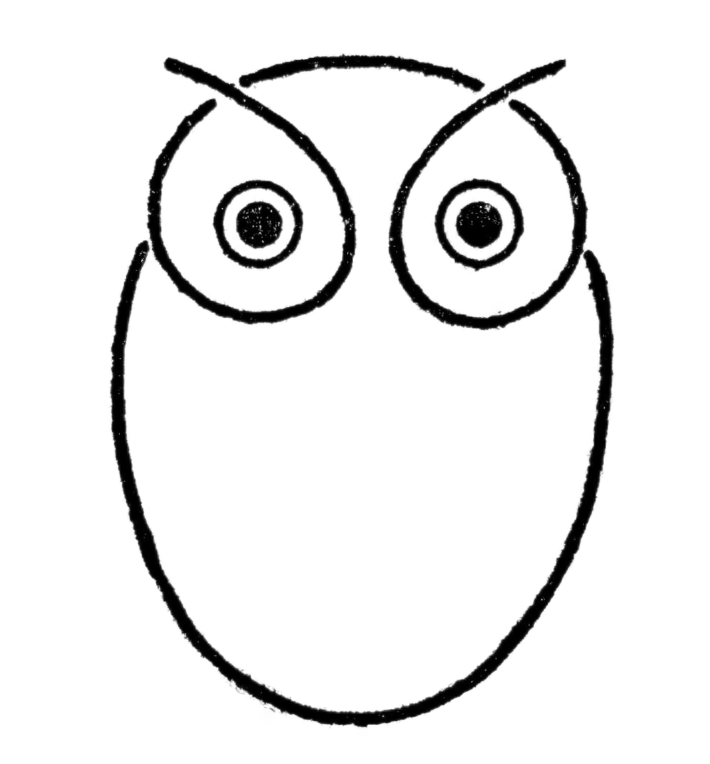 How to Draw a Simple Owl