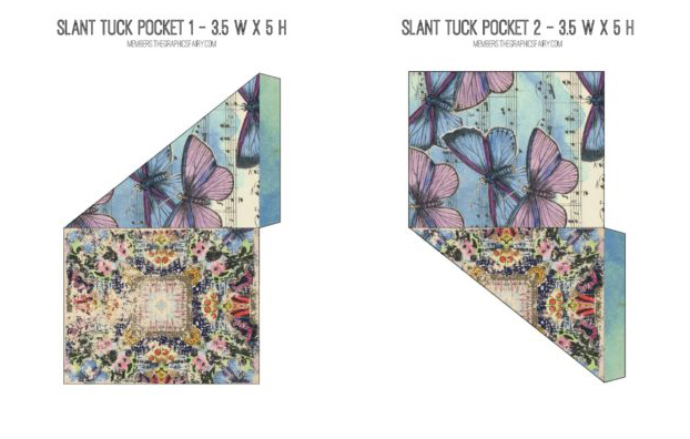 Pockets with butterflies
