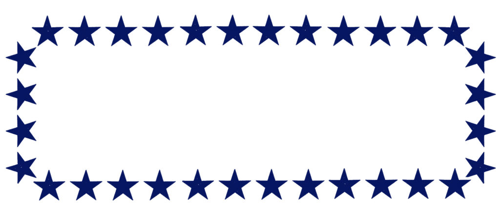 Blue Star Clipart Frame