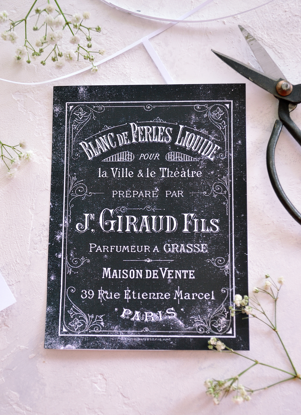French Giraud Fils Label
