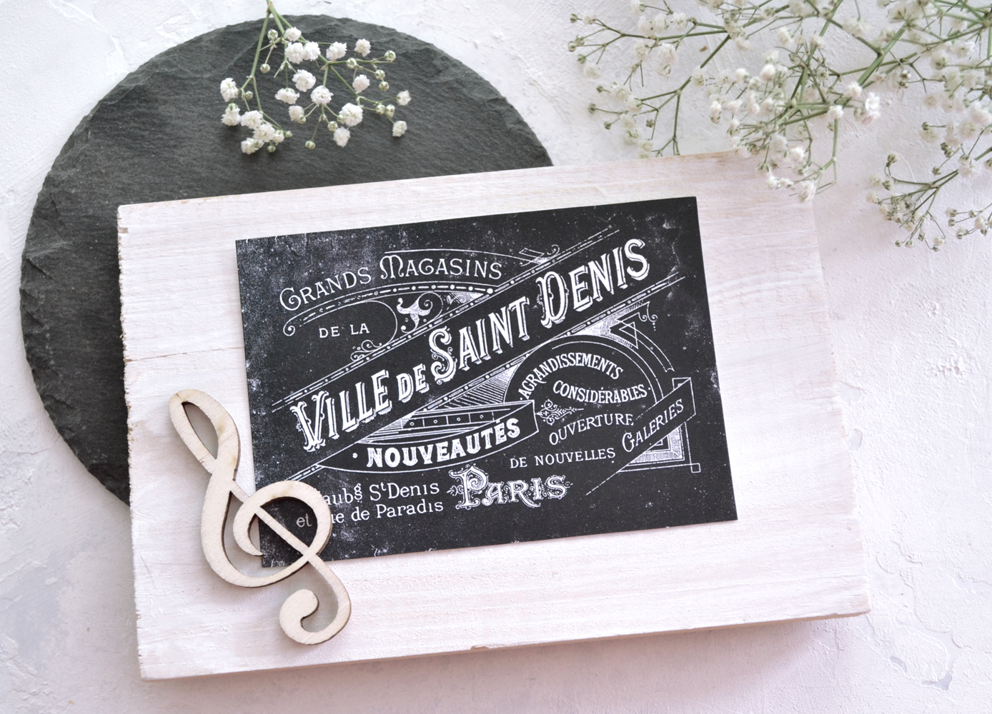DIY French Faux Chalkboard Labels or Tags + free printable!
