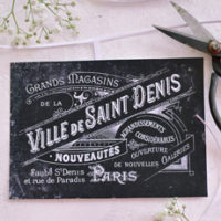 photo of french chalkboard label