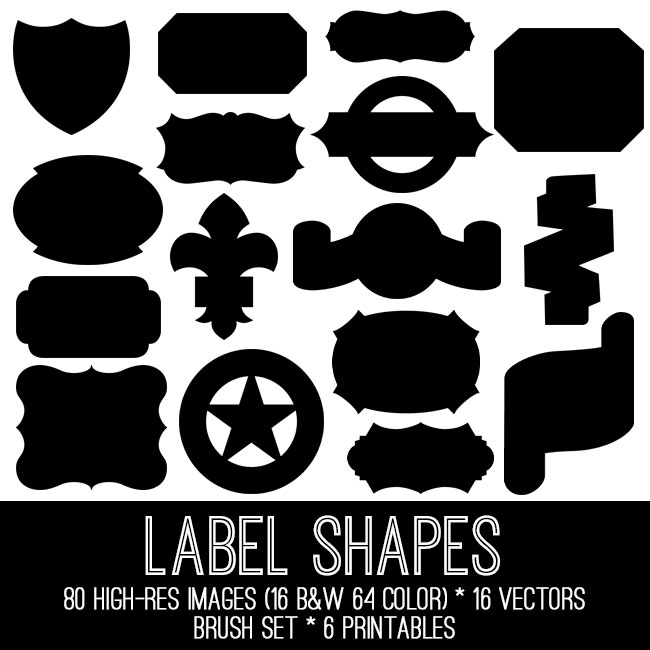 Label Shapes Image Kit