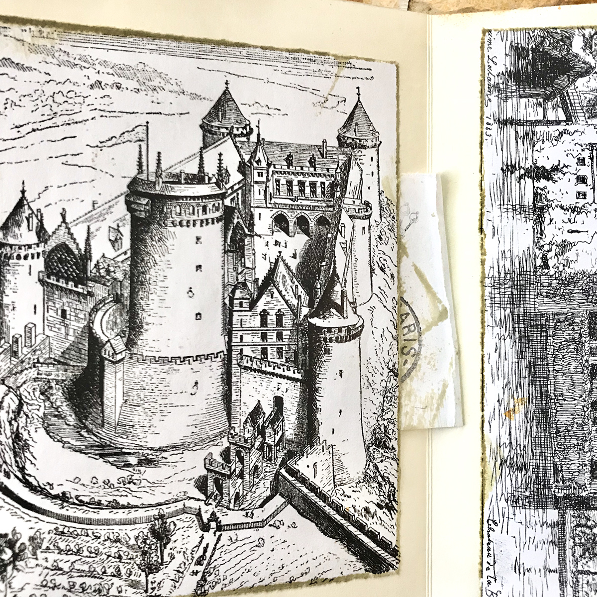 castle art journal page