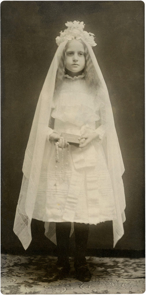 Communion Girl Vintage Photo