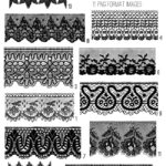black Lace Trim Collage