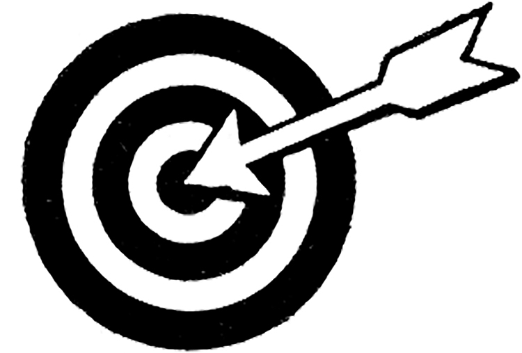 bullseye target clip art black