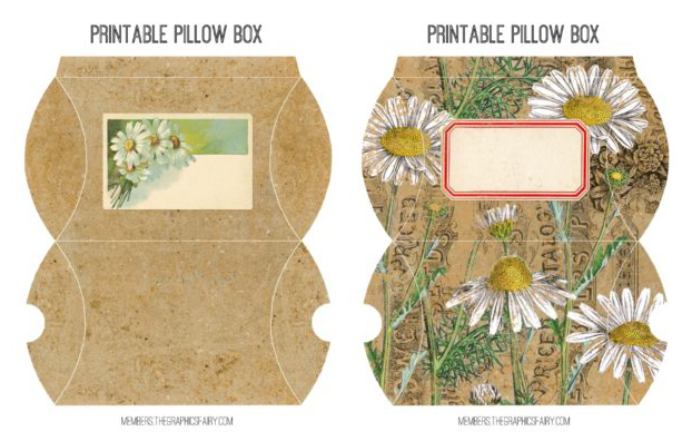  Daisies collage boxes