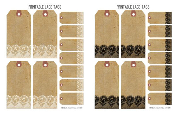  Lace Trim Collage tags