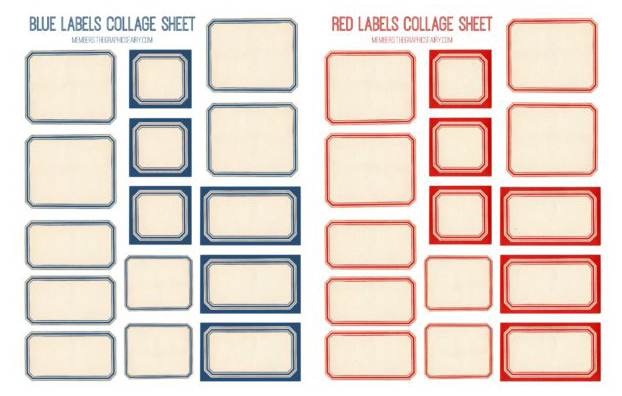 Labels Collage sheet