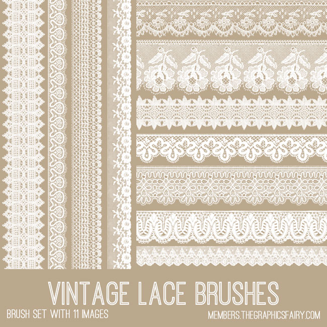 brown Lace Trim Collage