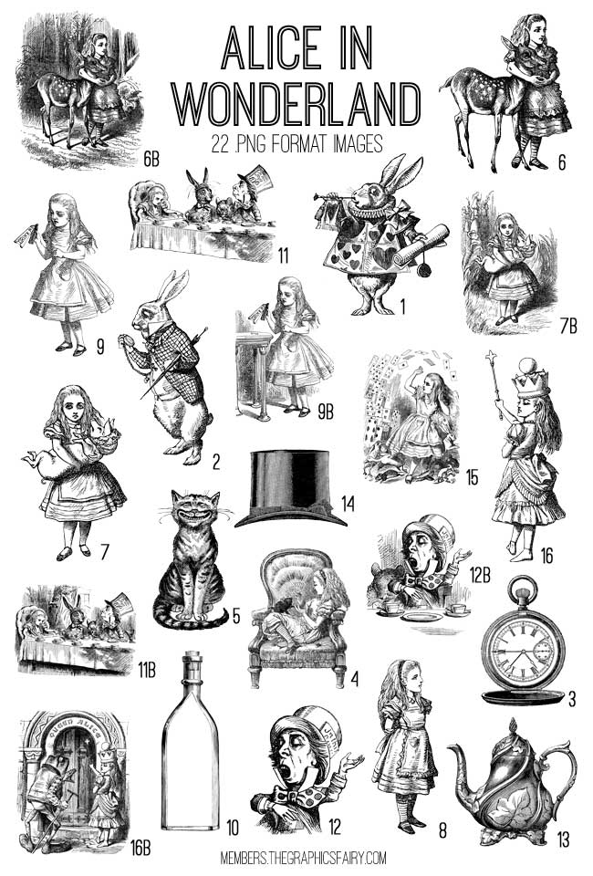 Alice in Wonderland Collage