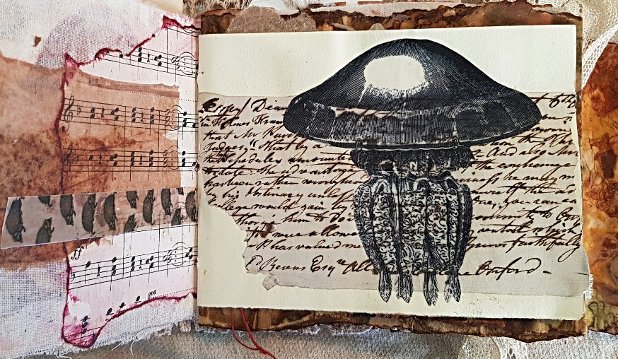 Jelly Fish Junk Journal Page