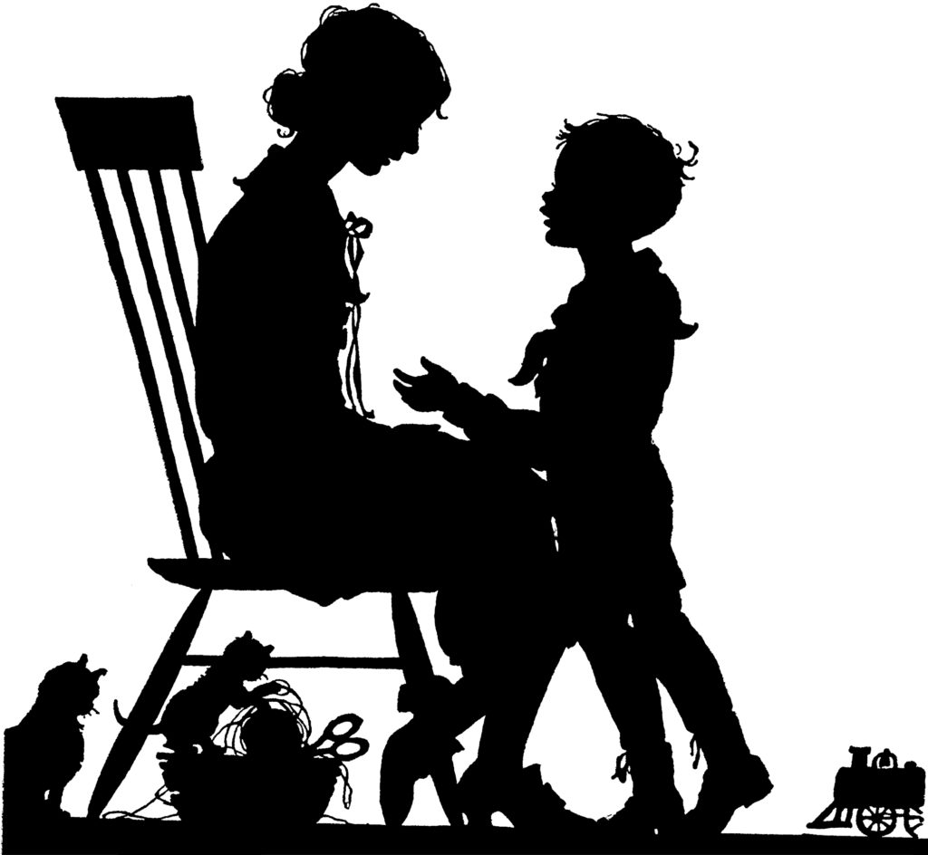 9 Mother and Child Illustrations The Graphics Fairy