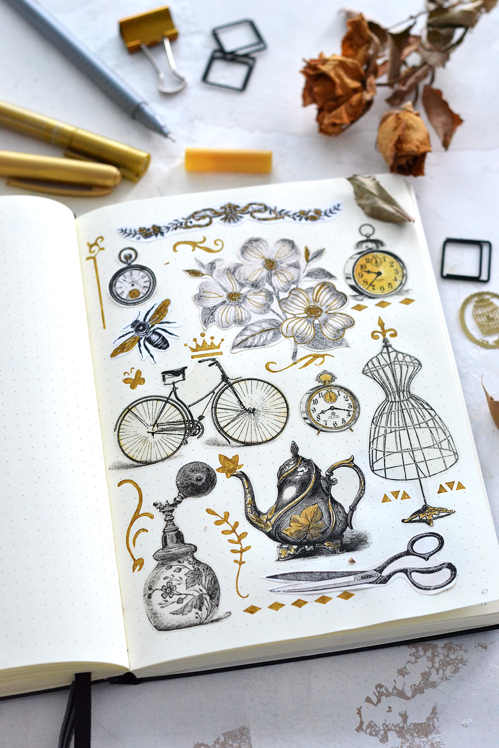 How to make Vintage style stickers, Easy steps 