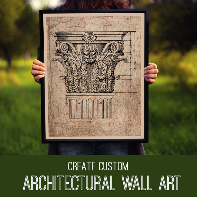 Architecture framed wall art