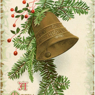 Christmas Bell with Greenery