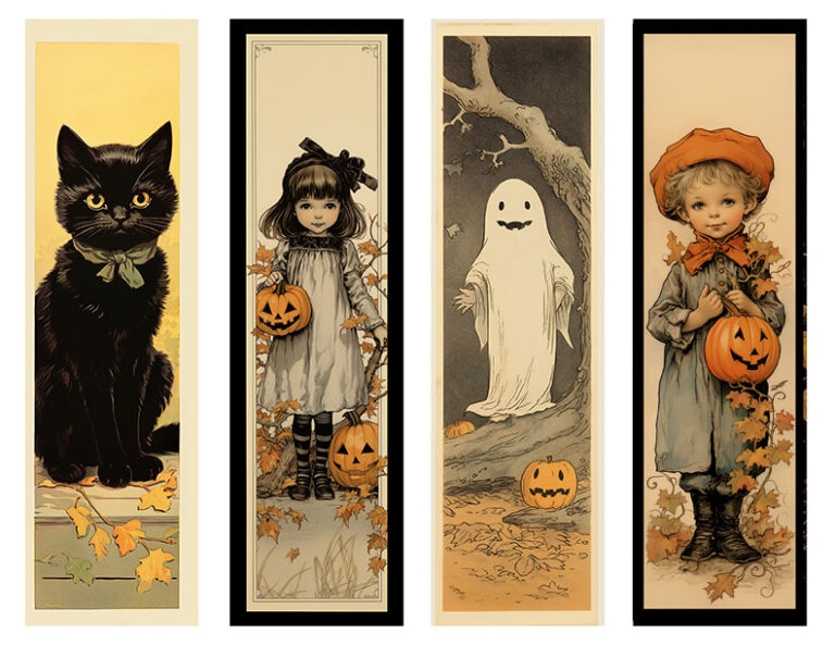 5 Printable Halloween Tags & Bookmarks - So Cute! - The Graphics Fairy