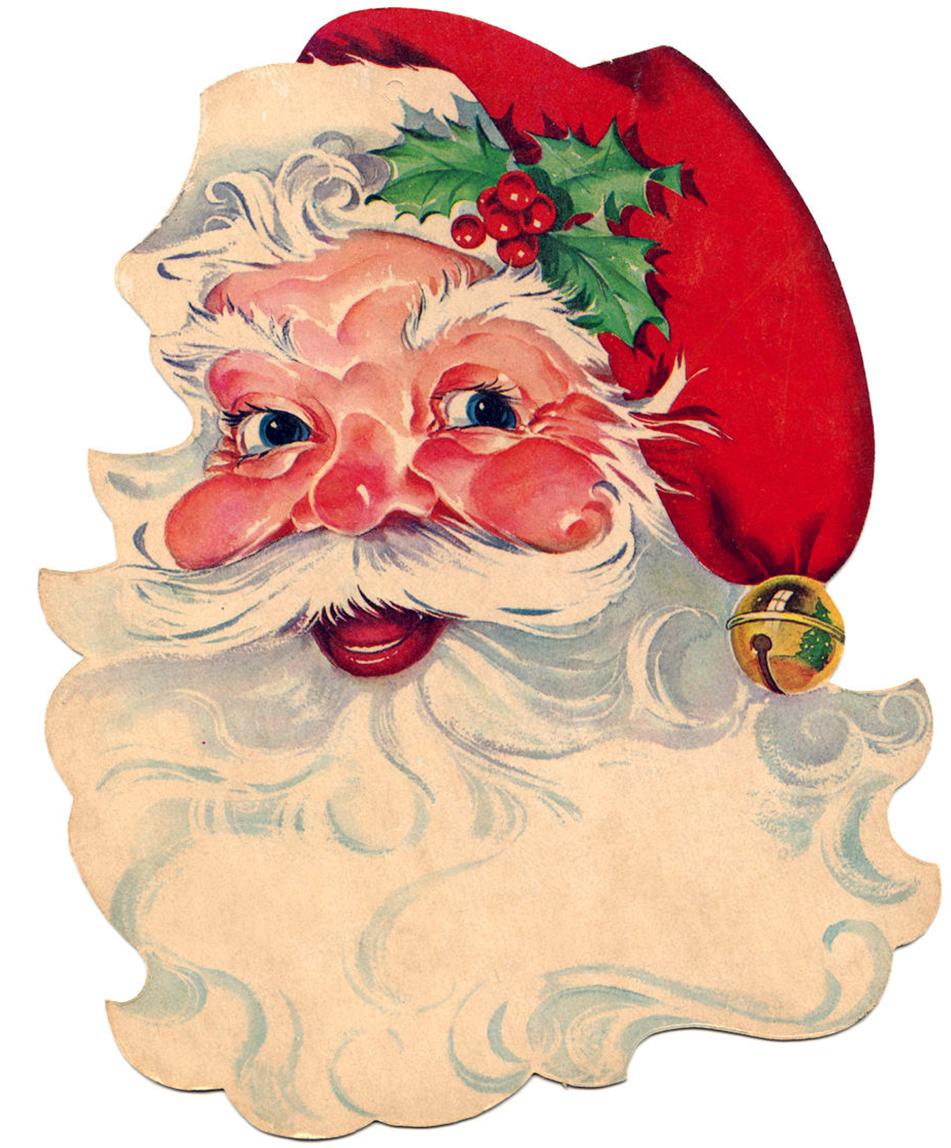 10 Free Vintage Santa Clipart! The Graphics Fairy