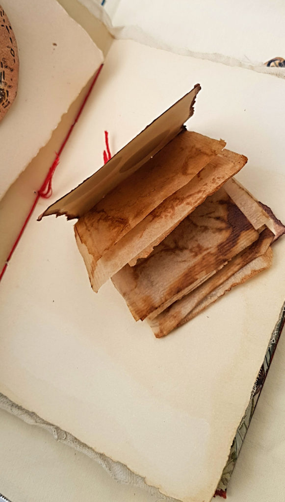 Tiny Book with Tea Bag Pages
