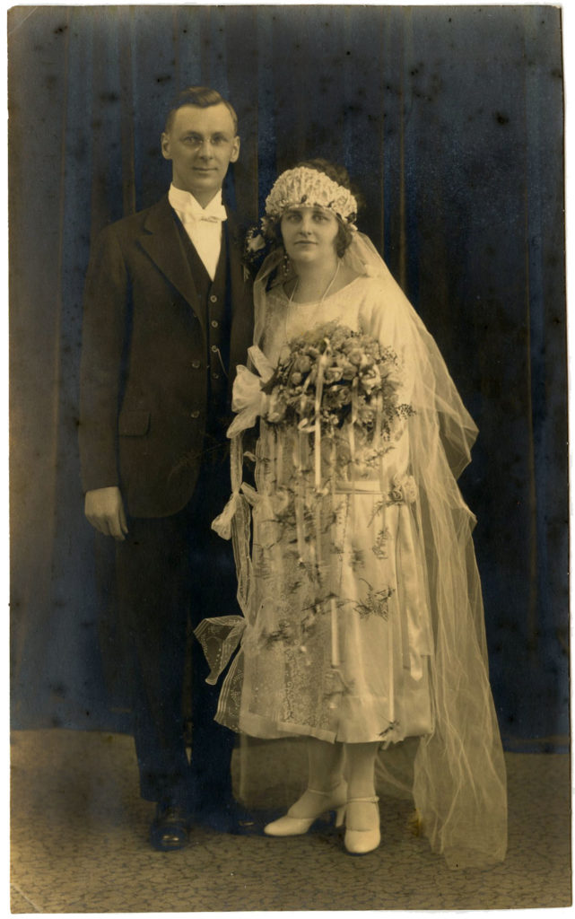 Vintage Bride and Groom Photo