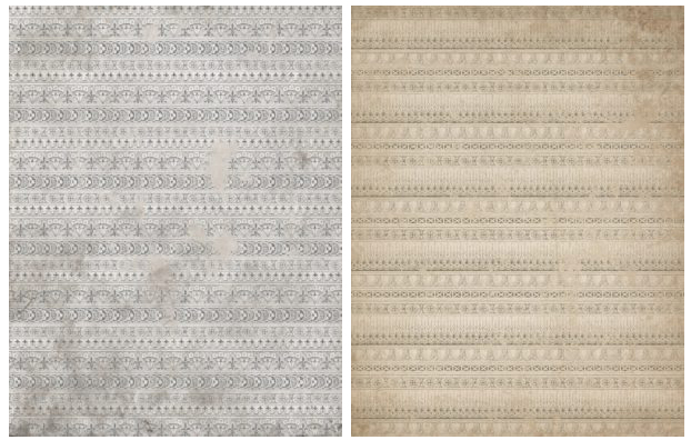 ornamental trim collage pattern