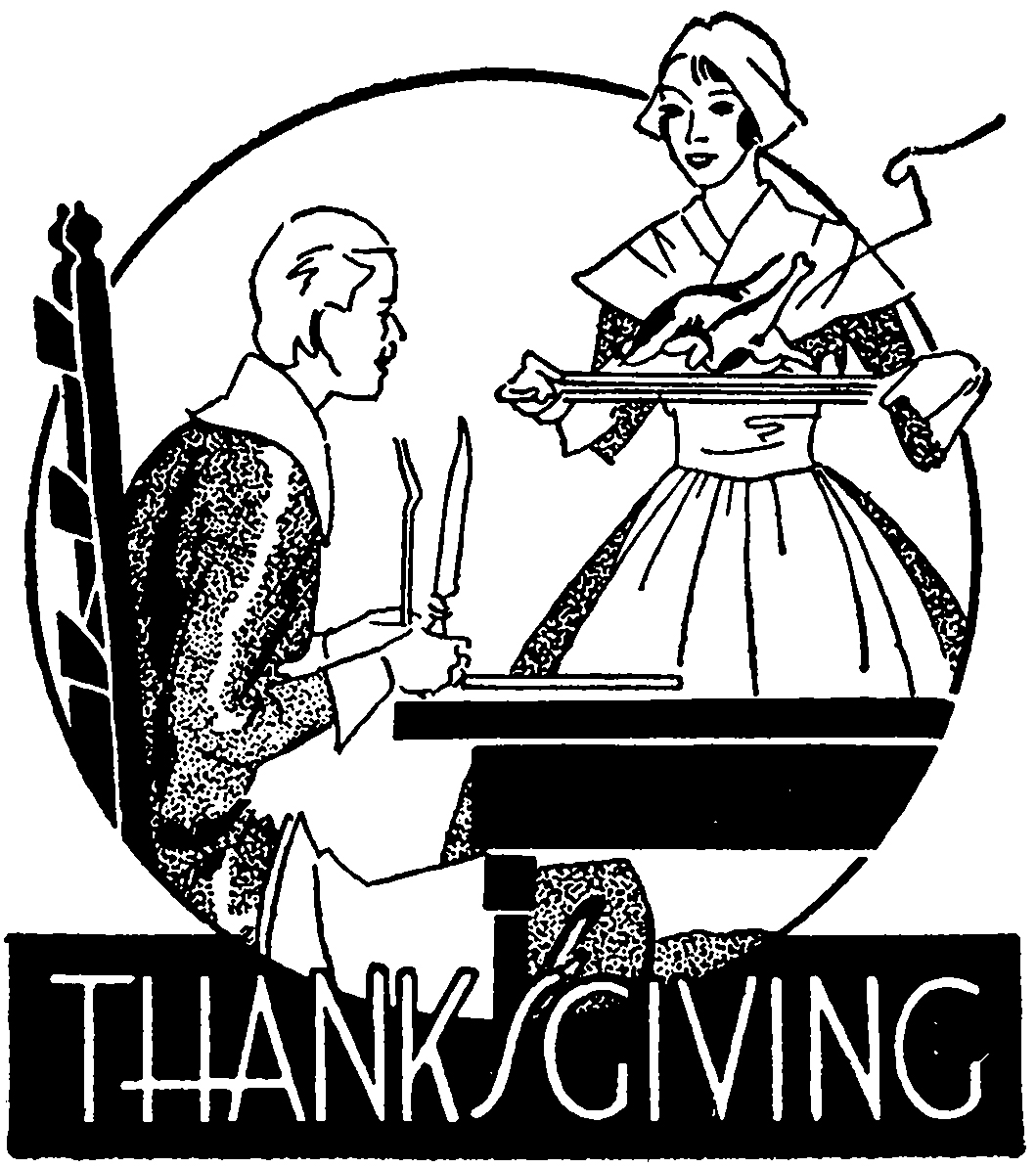 pilgrim clipart black and white