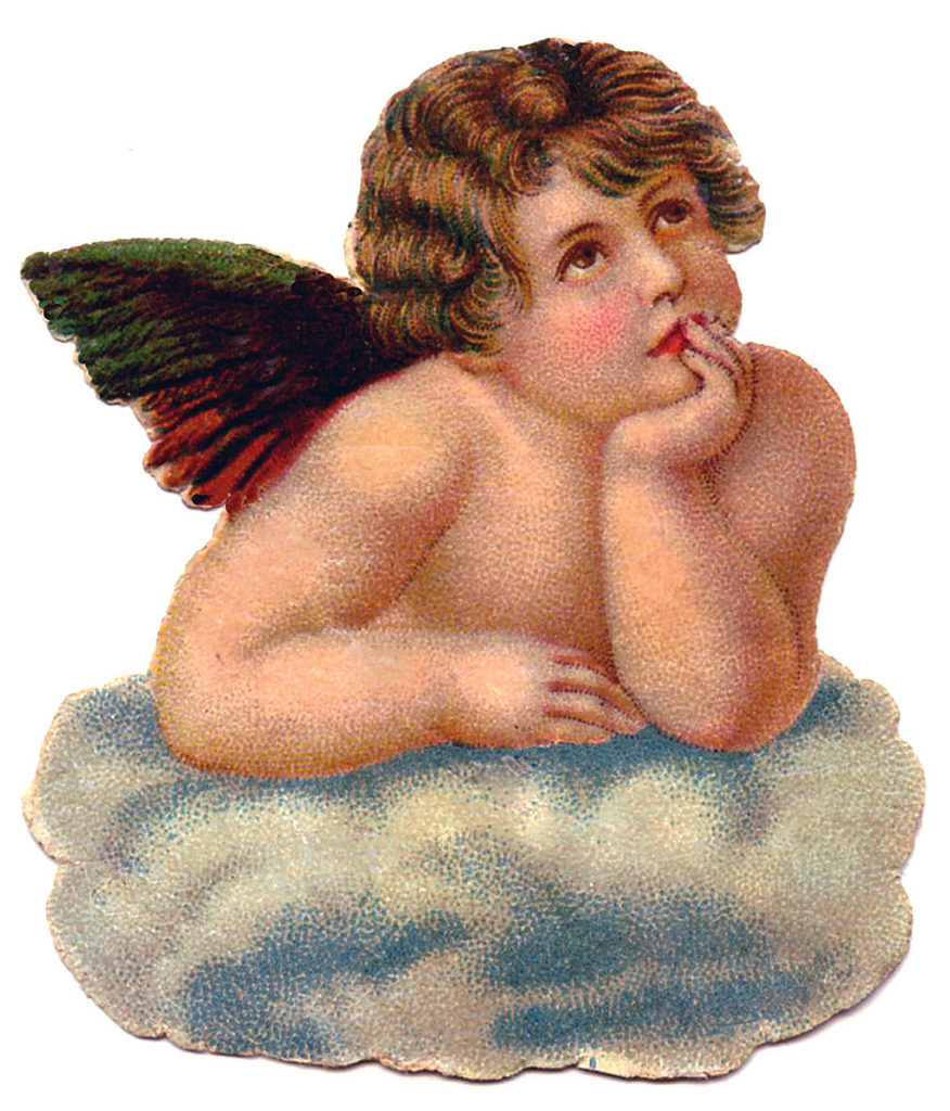 Angel Cherub on Cloud Image