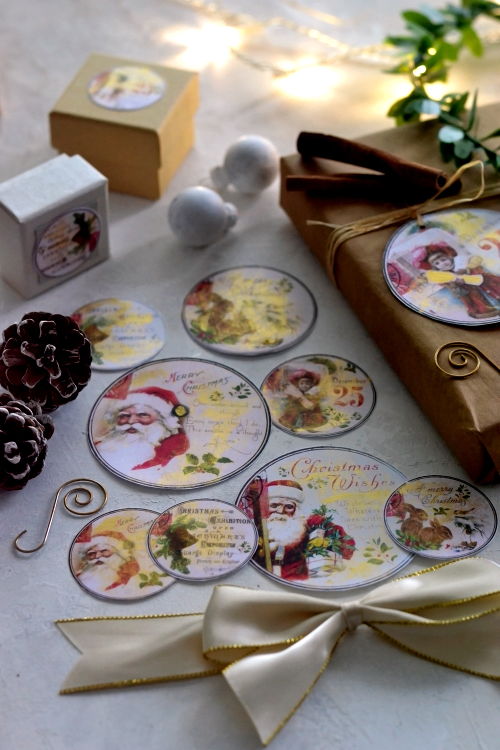 Pretty Parchment Paper Style Vintage Christmas Gift Tags - Thrifty Mommas  Tips