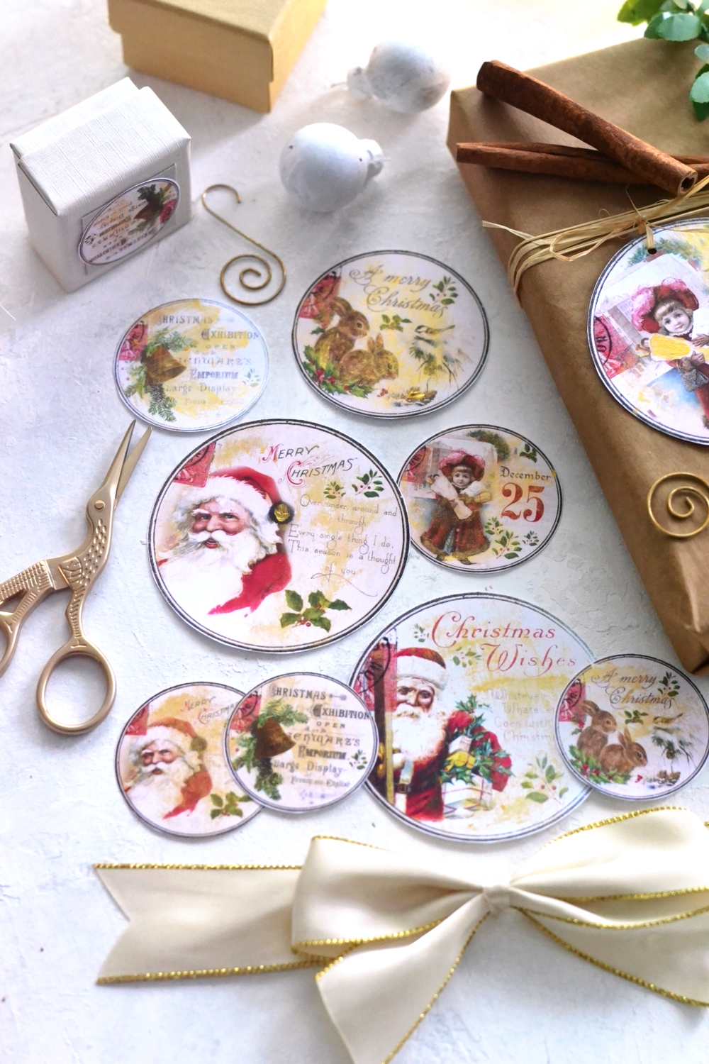 vintage christmas tag printables