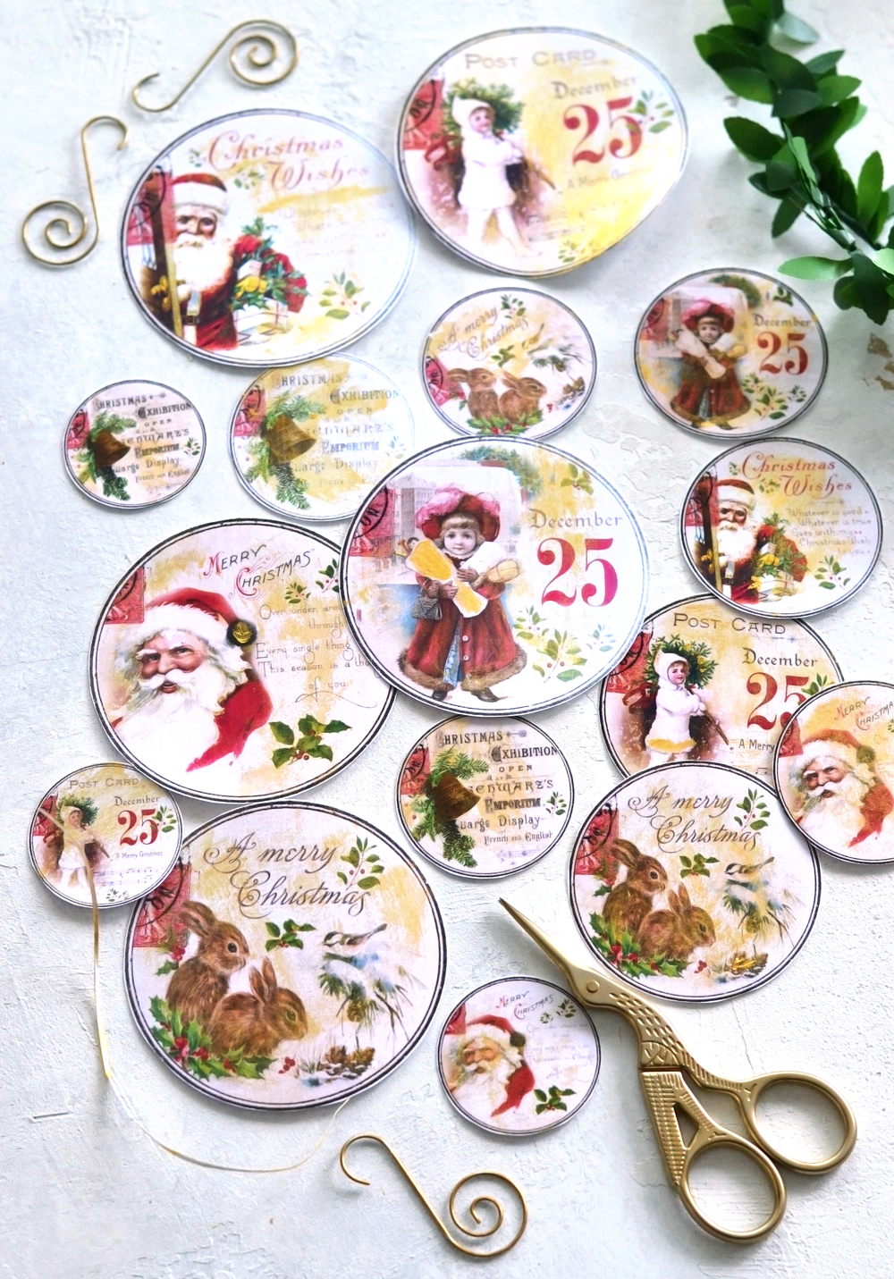 Pretty Parchment Paper Style Vintage Christmas Gift Tags - Thrifty Mommas  Tips