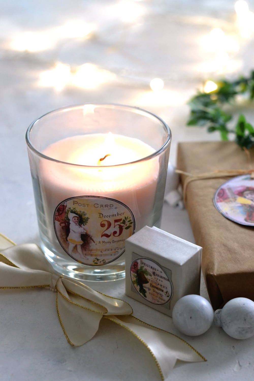 Holiday Candle Votive Gift