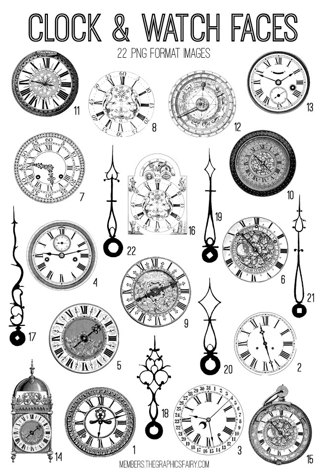 Clock Faces Collage