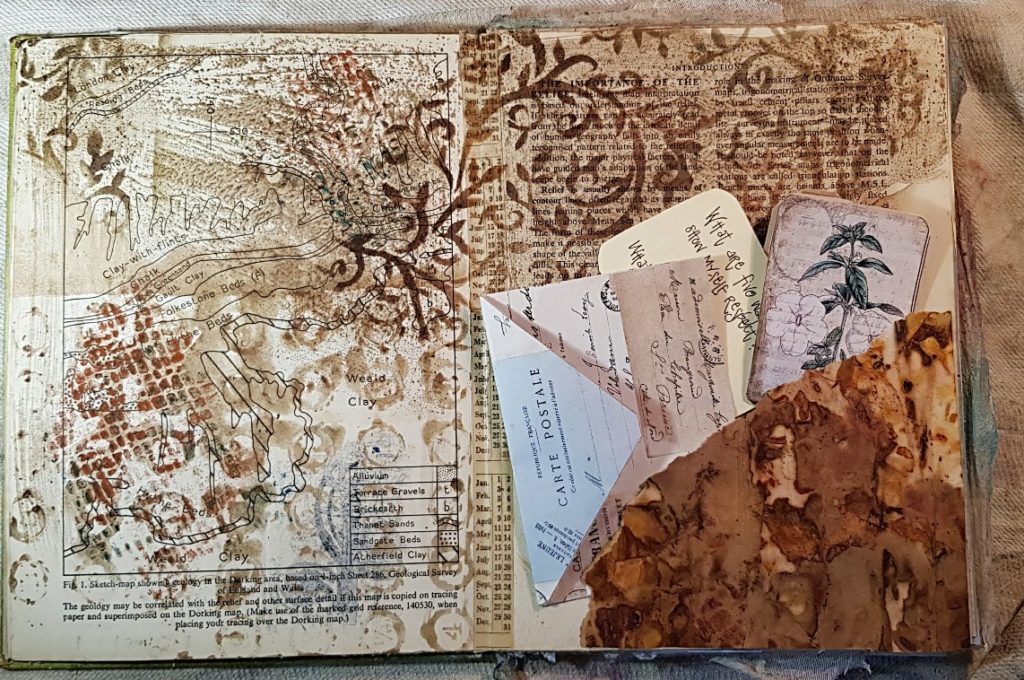 Junk Journal Layout with TGF Cards and Envelopes