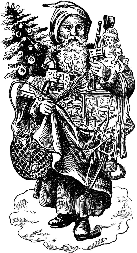 Old World Santa with Gifts