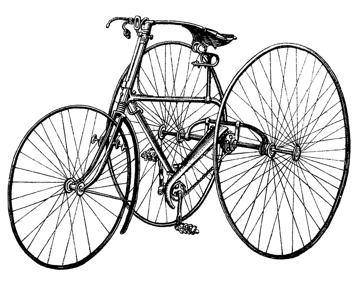 Bicycle Tricycle Vintage Image