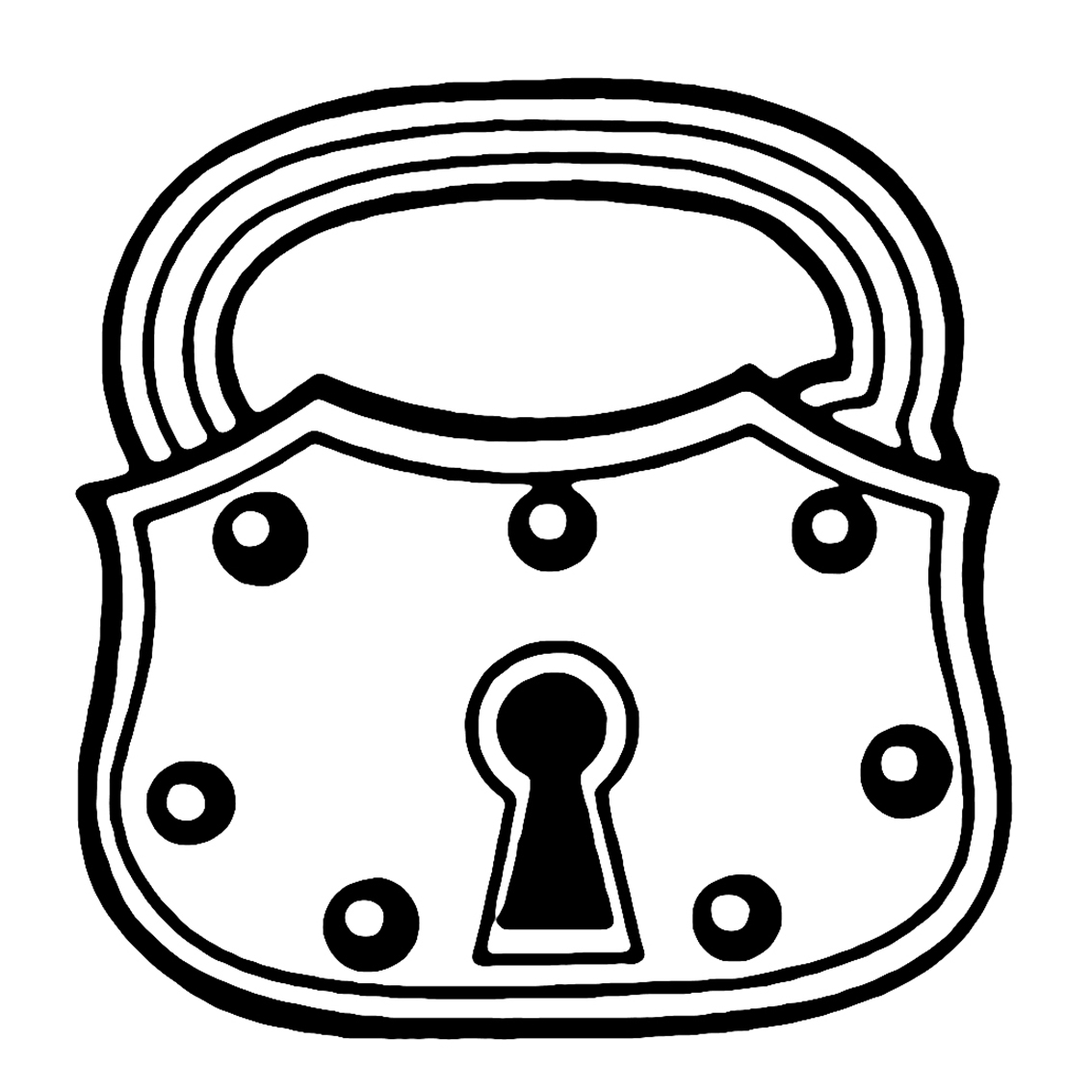 Drawing a Vintage Lock and key 