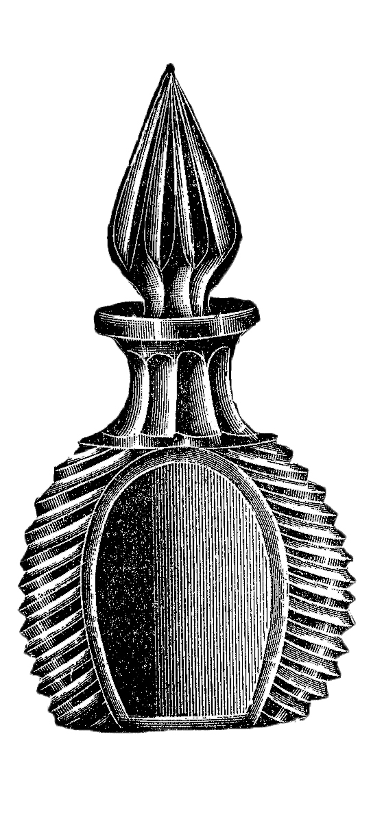 vintage perfume bottles clip art