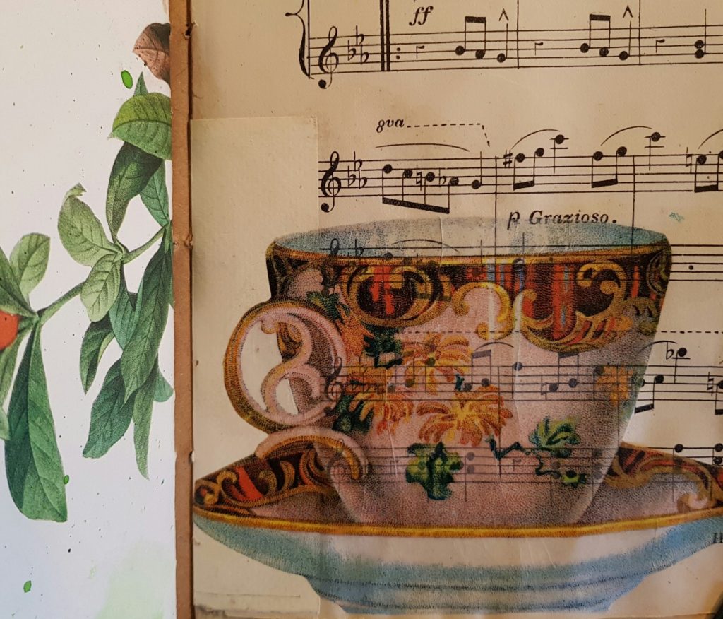 Teacup Page Food Diary Junk Journal