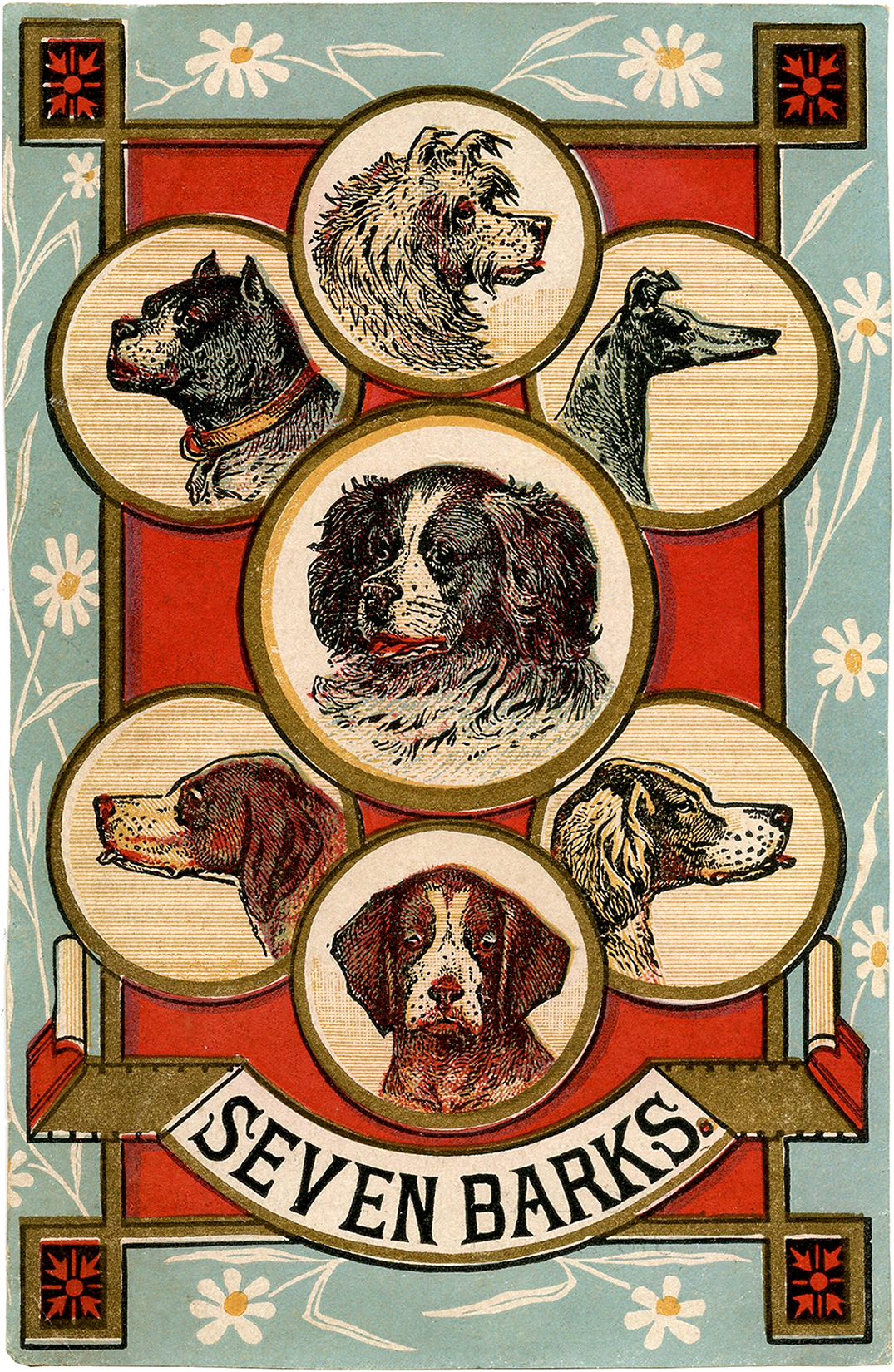 vintage dog clipart