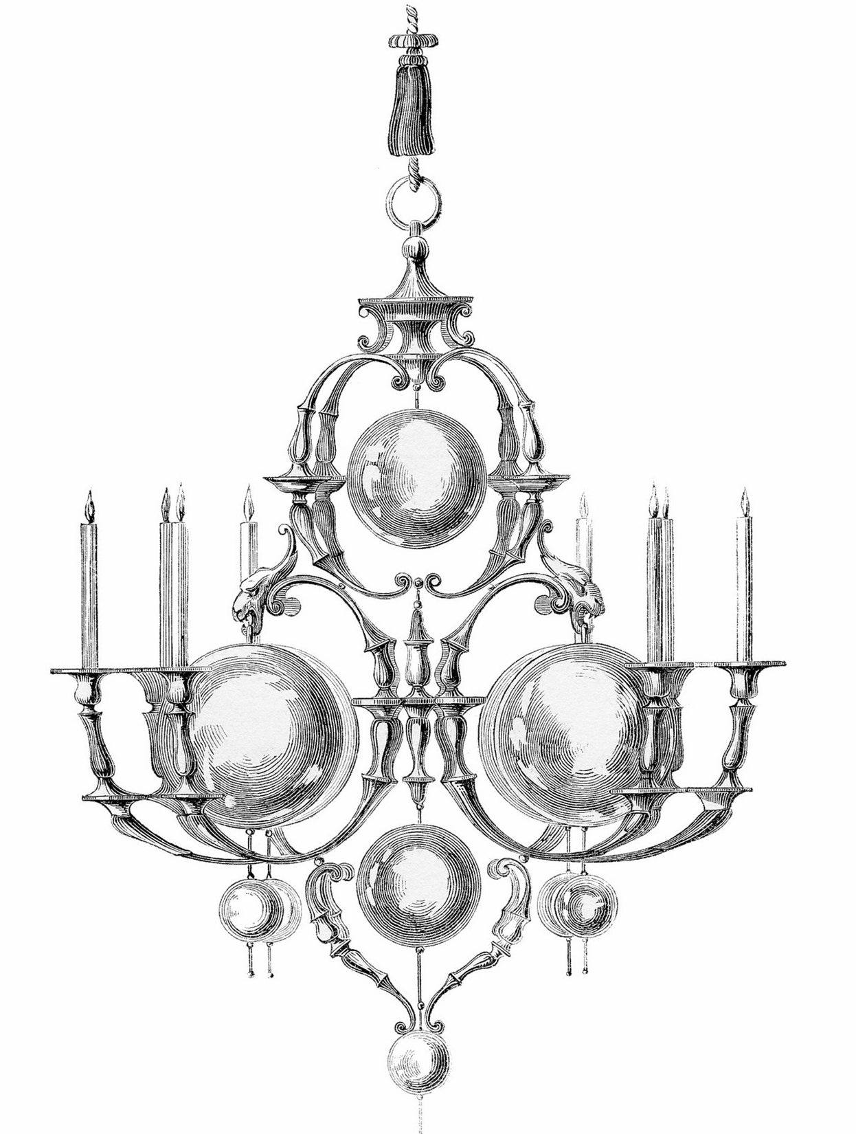 8 Chandelier Images - Free Clipart! - The Graphics Fairy