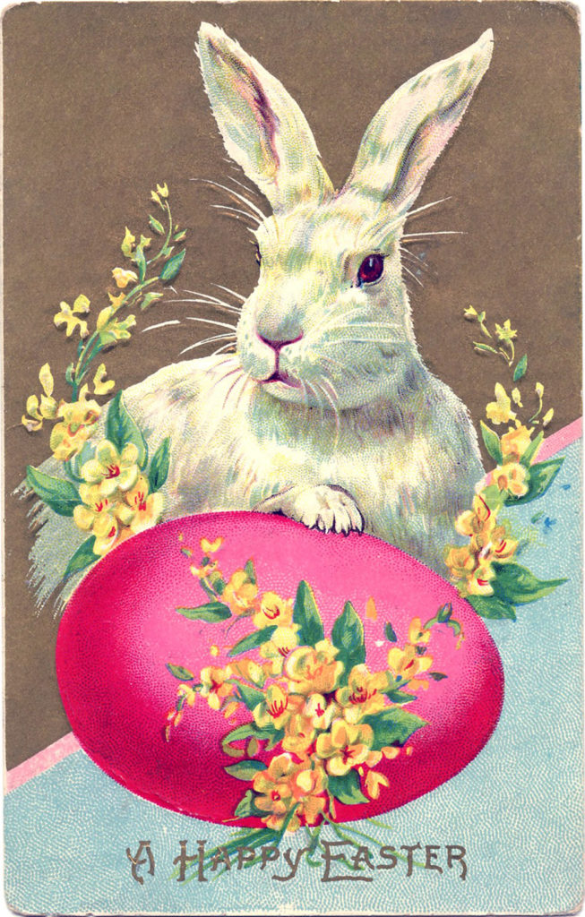 Easter Bunny Pink Egg Image